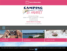 Tablet Screenshot of camping-les-falaises.com